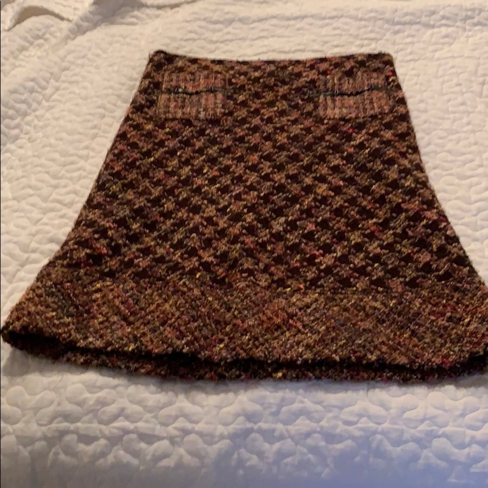 Brown wool and alpaca skirt by Cynthia Steffe